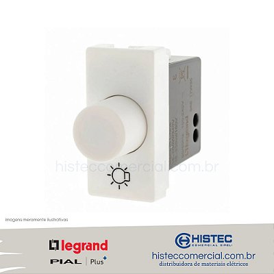 DIMMER ROTATIVO INCANDESCENTE 300/600W BIVOLT BR  611017BC PIAL PLUS+