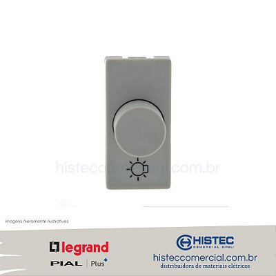 DIMMER ROTATIVO INCANDESCENTE 300/600W BIVOLT CZ 611017CZ PIAL PLUS+
