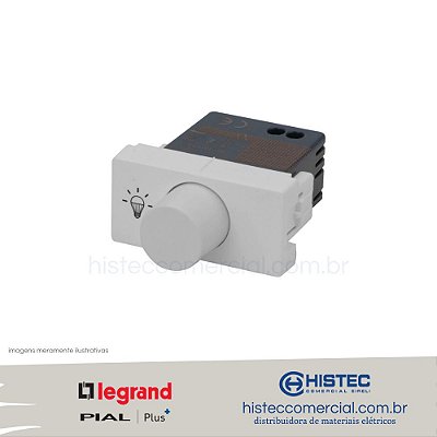 DIMMER ROTATIVO LED/FLC 50VA BIVOLT BRANCO 611037BC PIAL PLUS+