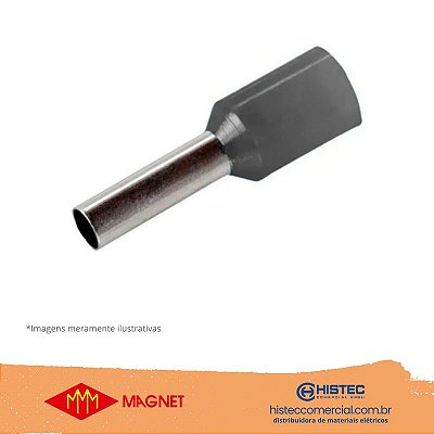 TERMINAL PRÉ-ISOLADO PINO TUBULAR 692803 0,75MM2 8MM CZ MAGNET
