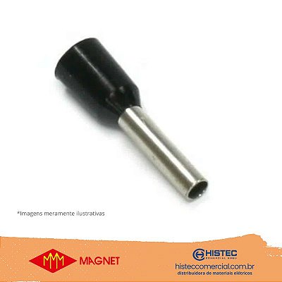 TERMINAL PRÉ-ISOLADO PINO TUBULAR 692808 1,5MM2 8MM PT MAGNET