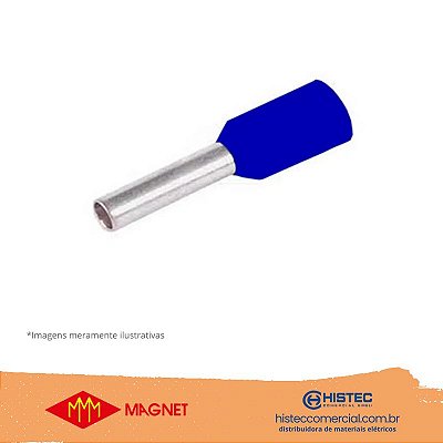 TERMINAL PRÉ-ISOLADO PINO TUBULAR 692811 2,5MM2 8MM AZ MAGNET