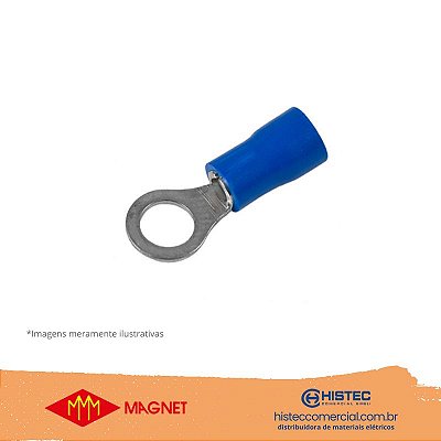 TERMINAL PRÉ-ISOLADO ANEL (690202) 880202 3/16" M5 AZ MAGNET