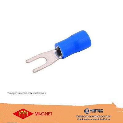 TERMINAL PRÉ-ISOLADO FORQUILHA (691) 881202 AZ 3/16" M5 MAGNET