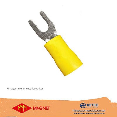 TERMINAL PRÉ-ISOLADO FORQUILHA (691) 881302 AM 3/16" M5 MAGNET