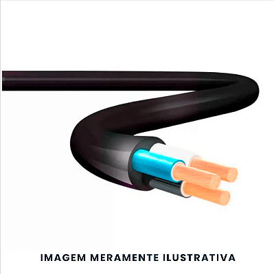 CABO PP SILFLEX 500V  3x0,75MM2 PRETO SIL
