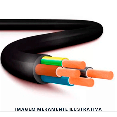 CABO PP SILFLEX 500V 4x0,75MM2 PRETO SIL