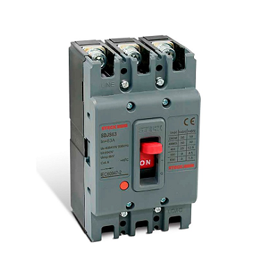 DISJUNTOR CAIXA MOLDADA STECK ASGARD 3P SDJS 63 63A 42KA
