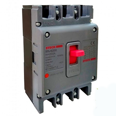 DISJUNTOR CAIXA MOLDADA STECK ASGARD 3P SDJS200 200A 42KA