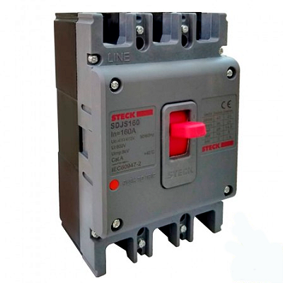DISJUNTOR CAIXA MOLDADA STECK ASGARD 3P SDJS160 160A 42KA