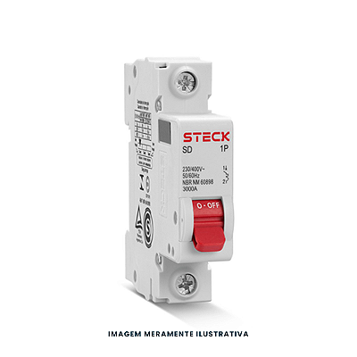 DISJUNTOR MONOPOLAR STECK SD-61.C.02 2A 3KA