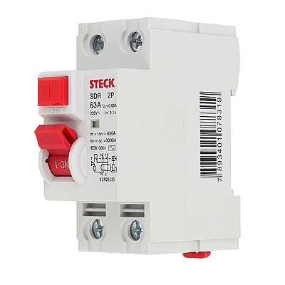 DISPOSITIVO DR STECK 2P 63A 30mA SDR-26330