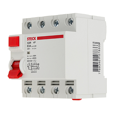 DISPOSITIVO DR STECK 4P 63A 30mA SDR-46330