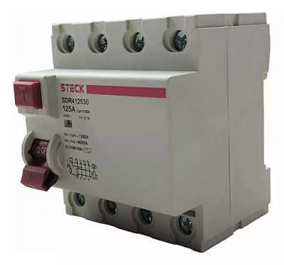 DISPOSITIVO DR STECK 4P 125A 30mA SDR-4125003