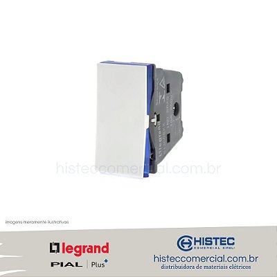 INTERRUPTOR BIPOLAR PARALELO 10A BRANCO 612008BC PIAL PLUS+