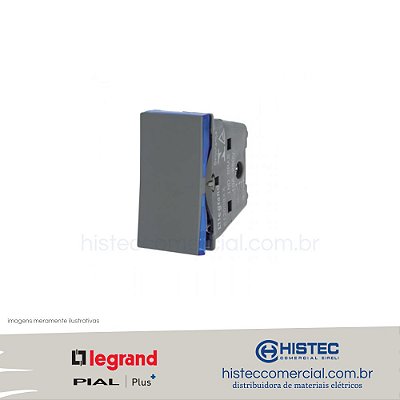 INTERRUPTOR BIPOLAR PARALELO 10A CINZA 612008CZ PIAL PLUS+