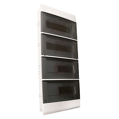 QUADRO EMBUTIR DIN S.CE.48.PT PORTA TRANSPARENTE STECK