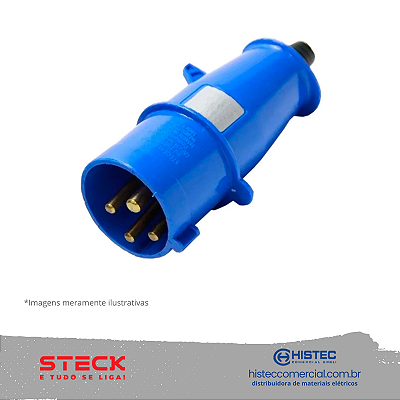 PLUG N-4079 4P 16A 220/240V AZ 9H STECK