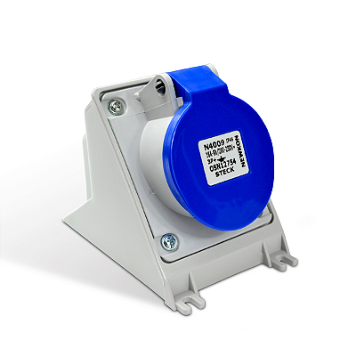 TOMADA SOBREPOR N-4009 4P 16A 220/240 AZ STECK