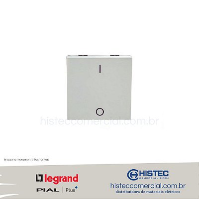 INTERRUPTOR BIPOLAR SIMPLES 25A BRANCO 612016BC PIAL PLUS+