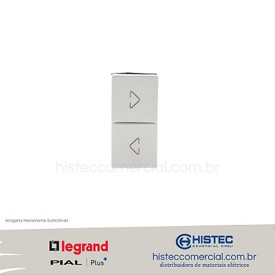 PULSADOR A REVERSAO BRANCO 612017BC  PIAL PLUS+