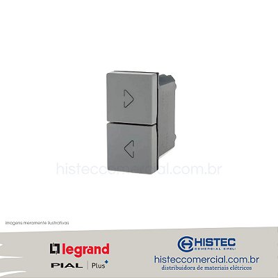 PULSADOR A REVERSAO CINZA 612017CZ  PIAL PLUS+