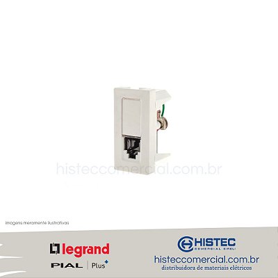 TOMADA TELEFONE RJ11 2 FIOS BRANCO 615011BC PIAL PLUS+