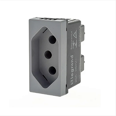 TOMADA 2P+T 20A CZ BORNE PARAFUSO 615060CZ PIAL PLUS+