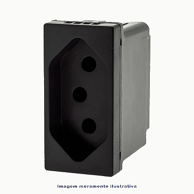 TOMADA 2P+T 10A PT BORNE AUTOMÁTICO 615038PT PIAL PLUS+
