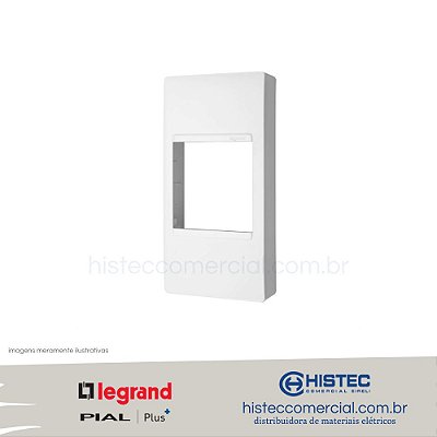 PLACA DLP C/ SUPORTE 2 POSTOS BRANCO 648732BC PIAL PLUS+