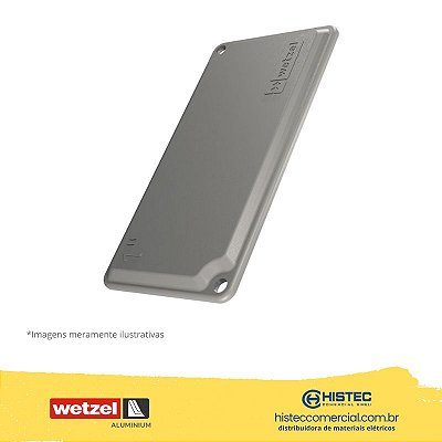 TAMPA INJETADA CEGA TPCC-20 COM PINTURA ALUMÍNIO 1" E011100032 WETZEL