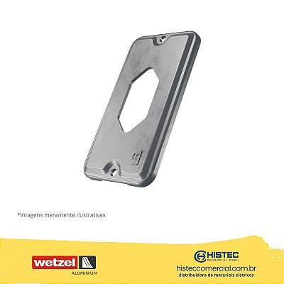 TAMPA INJETADA TPSA-35 SEM PINTURA ALUMÍNIO 3/4" TOMADA HEXAGONAL VERTICAL E011022814 WETZEL