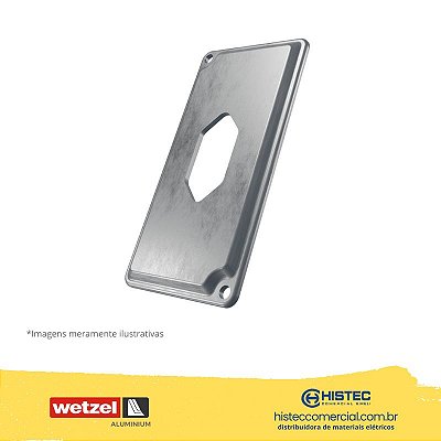 TAMPA INJETADA TPSA-36 SEM PINTURA ALUMÍNIO 1" TOMADA HEXAGONAL VERTICAL E011022815 WETZEL
