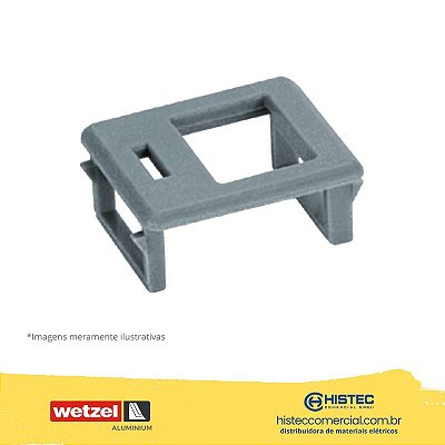 MOLDURA CINZA MRJ PARA RJ-45 FRAME E073050002 WETZEL