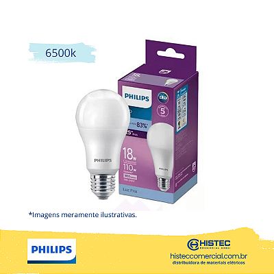 LÂMPADA LED bulbo Philips A75 18W 1800 lumens E27 BIVOLT 6500K
