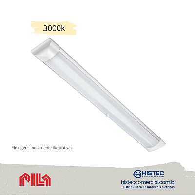 LUMINÁRIA PILA LED SLIM 23W 3000K WW 2200l BIVOLT BRANCA PHILIPS