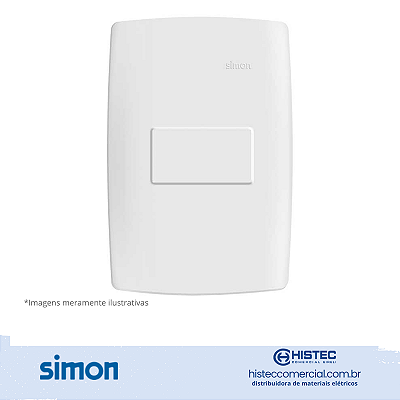 PLACA 4x2 CEGA+SUPORTE BRANCA SIMON 30 LINE 300900-30