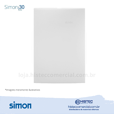 PLACA 4x2 CEGA+SUPORTE BRANCA SIMON 30 LINE 300900-30