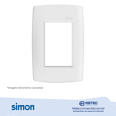 PLACA 4x2 3P+SUPORTE BRANCA SIMON 30 LINE 300913-30