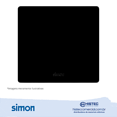 PLACA 4x4 CEGA+SUPORTE PRETO SIMON 20.900-57