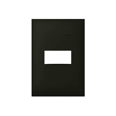 PLACA 4x2 1P HORIZONTAL PRETO FOSCO SIMON 35.611-44
