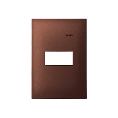 PLACA 4x2 1P HORIZONTAL AÇO CORTEN SIMON 35.611-45