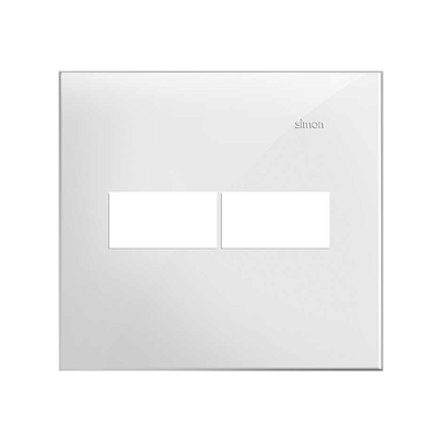 PLACA 4x4 2P HORIZONTAL  BRANCA SIMON 35.611-50