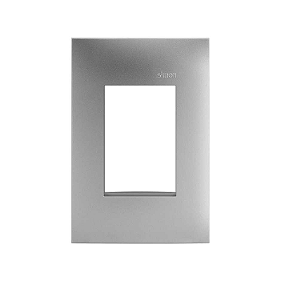 PLACA 4x2 3P HORIZONTAL ALUMINIO SIMON 35.613-34