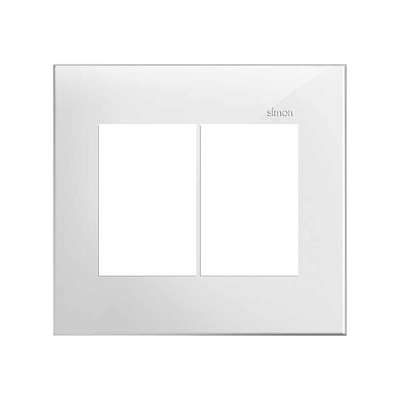 PLACA 4x4 6P HORIZONTAL BRANCA SIMON 35.613-50
