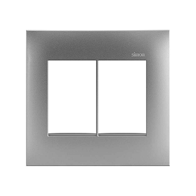 PLACA 4x4 6P HORIZONTAL ALUMINIO SIMON 35.613-54