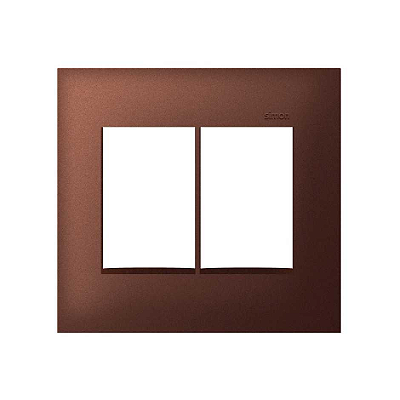PLACA 4x4 6P HORIZONTAL AÇO CORTEN SIMON 35.613-65