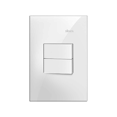 CONJUNTO 2 INTERRUPTORES PARALELO 4x2 10A 250V BRANCO SIMON 35.936-30