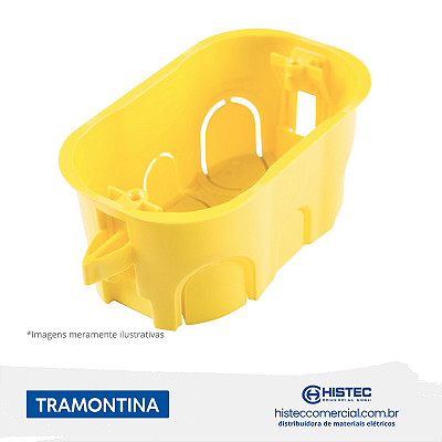 CAIXA DRYWALL EMBUTIR 4X2 AMARELA TRAMONTINA