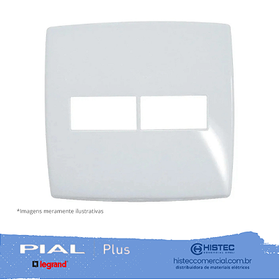 PLACA 4X4 GLOSS COM 1+1 POSTO HORIZONTAL PIALPLUS 618531